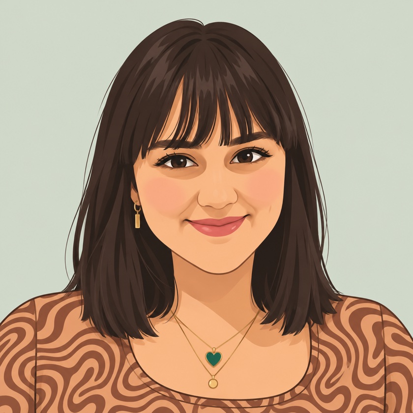 Illustrated portrait of Eda Güven